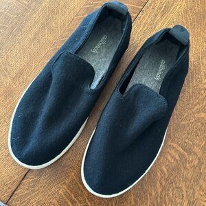 Allbirds Black and White Slip-On Flats